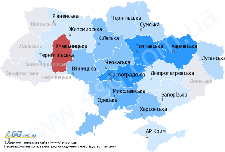 Карта хмельницької області